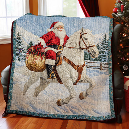 Santa Claus Riding Horse WY1211044CL Quilt