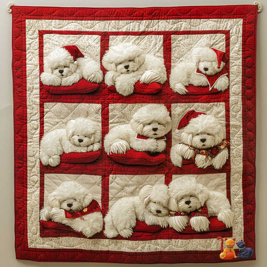 Bichon Frise Sweater Cuddle WN1110032CL Quilt