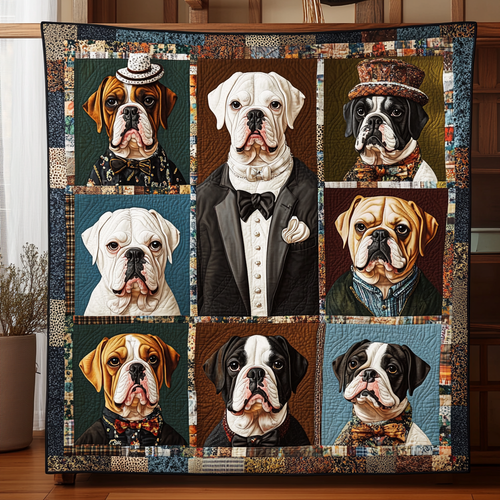 Dapper Bulldog WN2509072CL Quilt