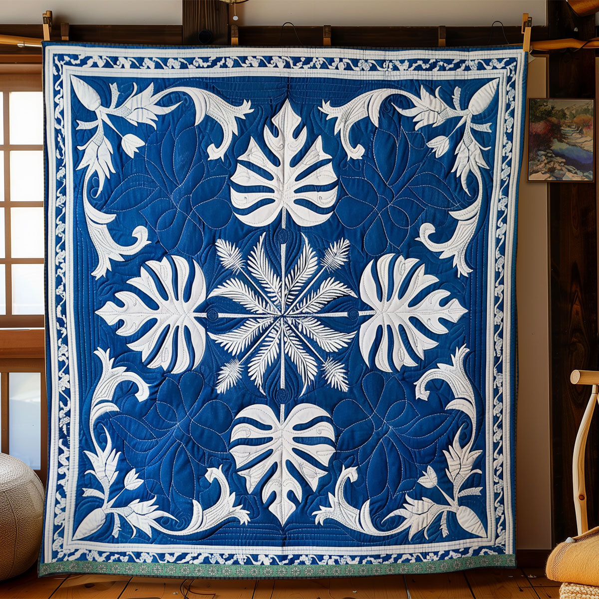 Hawaiian Palm Serenity WN1209080CL Quilt