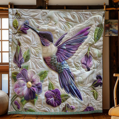 Purple Hummingbird WN1209040CL Quilt