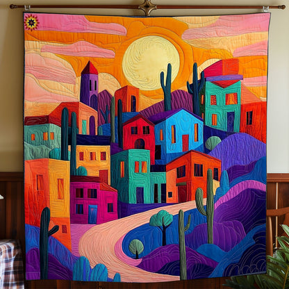 Village In Sunset WY1911060CL Quilt
