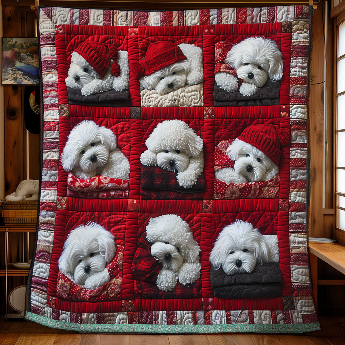 Bichon Frise Dream WN1209075CL Quilt