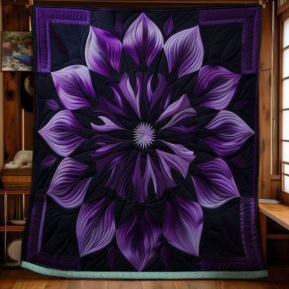 Dusky Purple Petals WN1309040CL Quilt