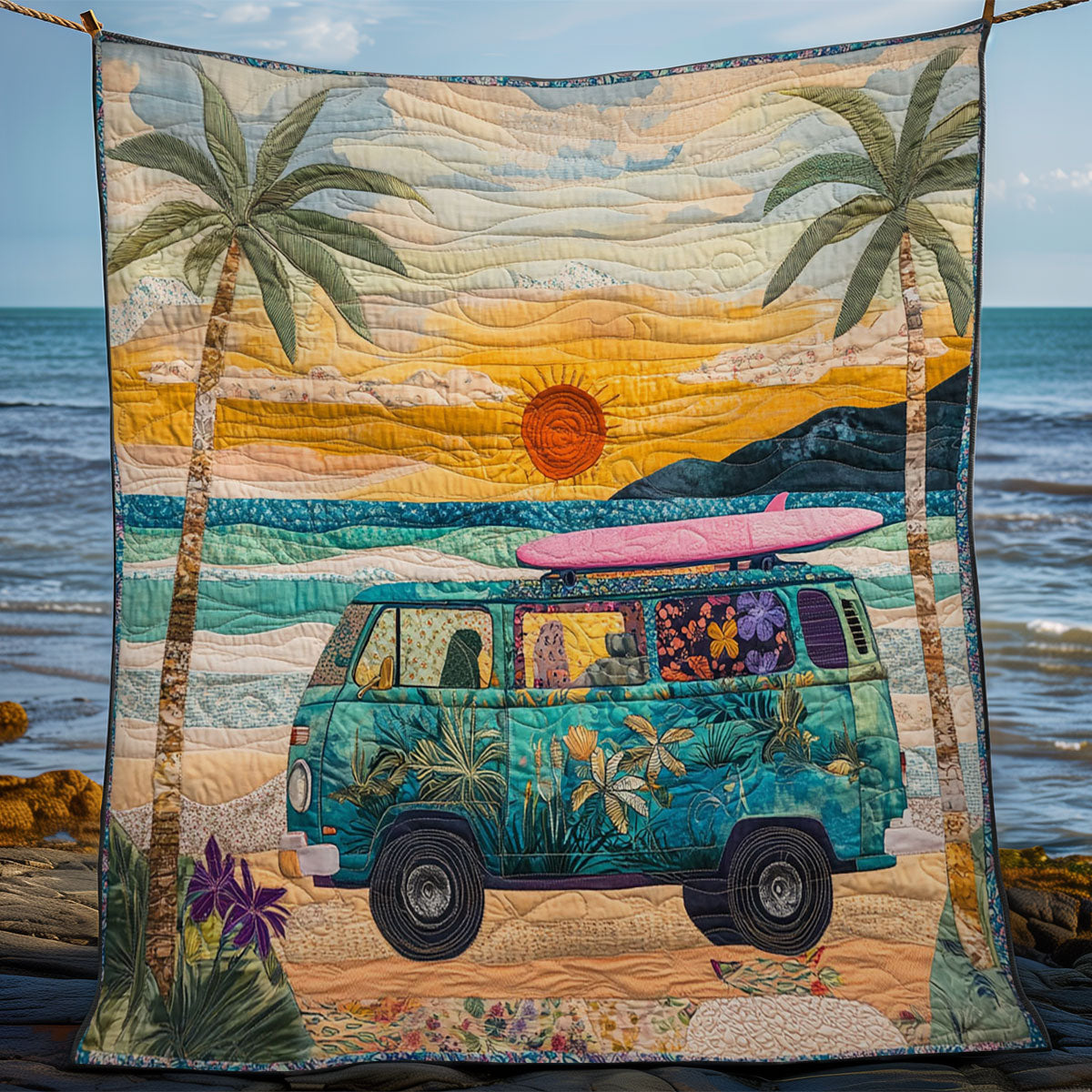 Surfing Camping WY1302031CL Quilt