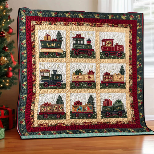 Toy Train Collection Christmas WP0711037CL Quilt