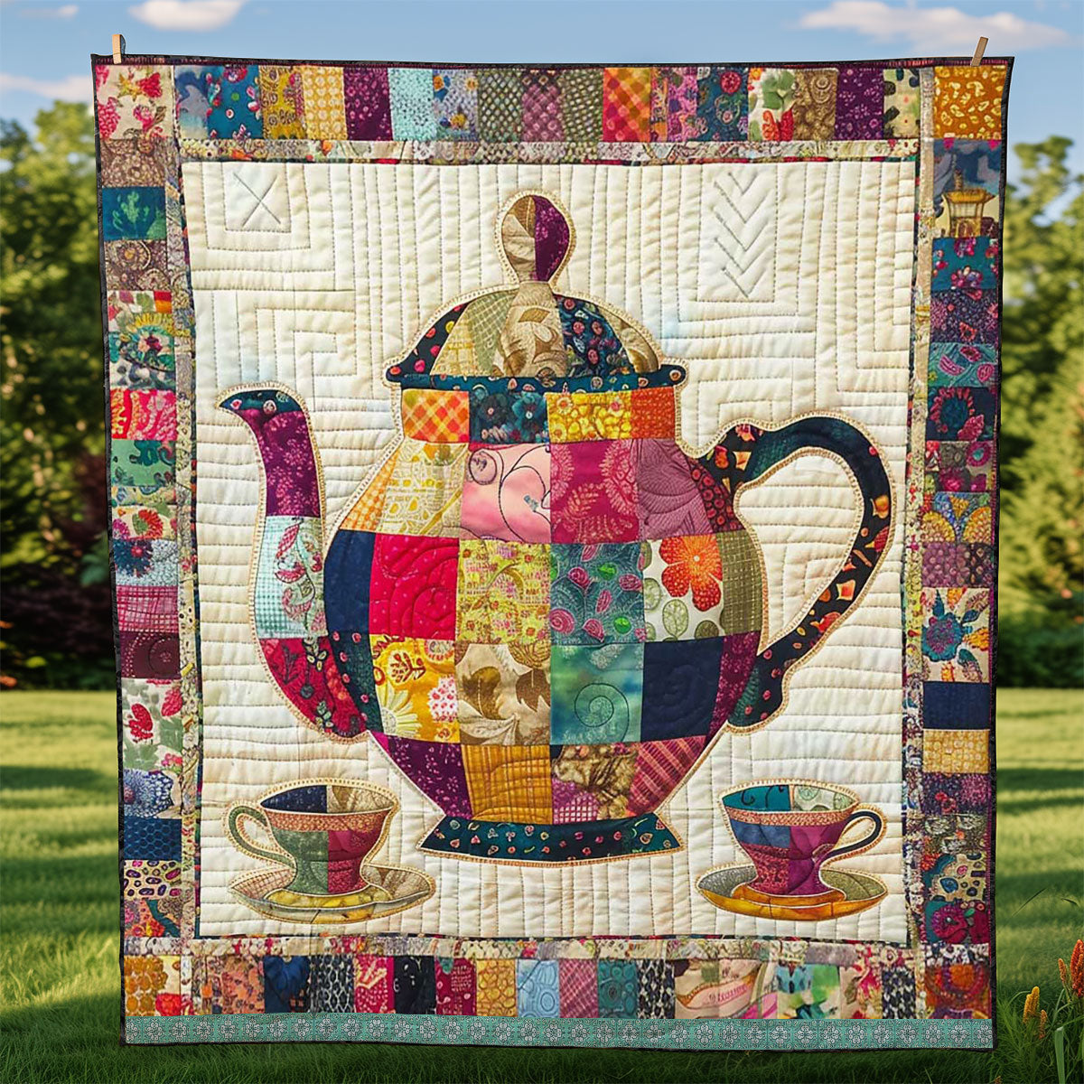 Patchwork Teaset WJ1109010CL Quilt