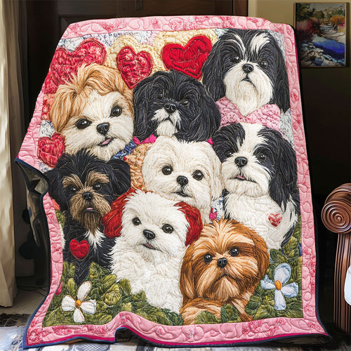 Puppy Lover YR1601009CL Quilt