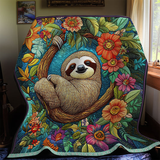 Sloth Flower WX1811043CL Quilt