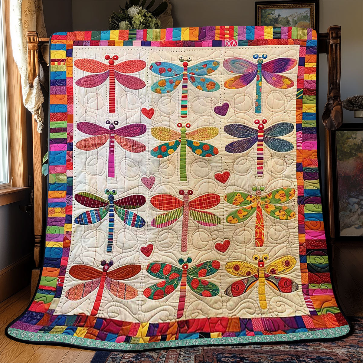 Patchwork Dragonflies WJ1309019CL Quilt