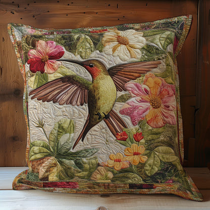 Hummingbird And Flower WY0301063CL Quilt Pillow Case