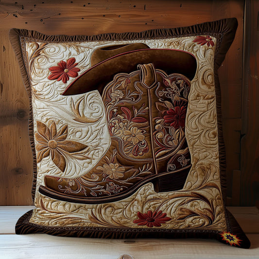 Brown Cowboy WY2212035CL Quilt Pillow Case