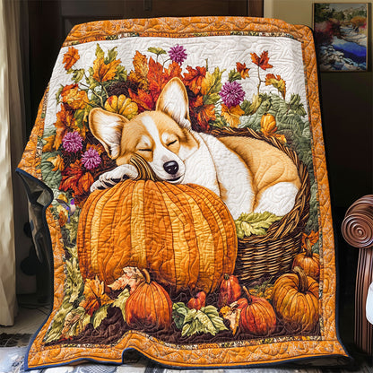 Corgi Thanksgiving WY1911081CL Quilt
