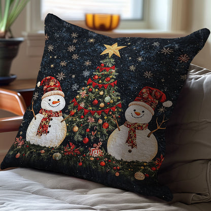 Christmas Snowman WJ1211036CL Quilt Pillow Case