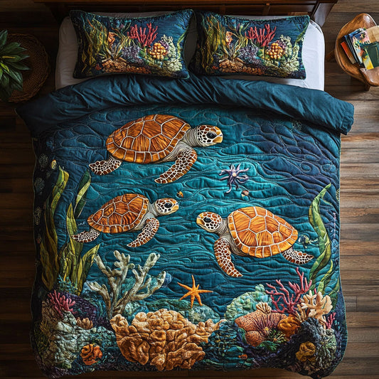 Turtle Under The Sea WY1802062CL Duvet Cover Set