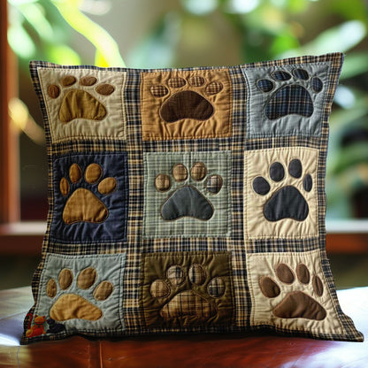 Patchwork Dog Paws WN0310115CL Quilt Pillow Case