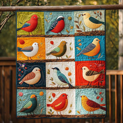 Colorful Bird WJ0710014CL Quilt
