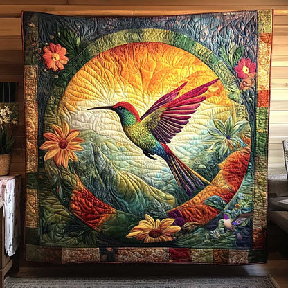 Hummingbird's Colorful Flight WN0910135CL Quilt