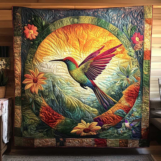 Hummingbird's Colorful Flight WN0910135CL Quilt