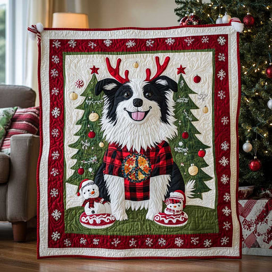 Border Collie Noel WN2510072CL Quilt