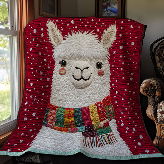 Cute Alpaca Christmas WX2111012CL Quilt