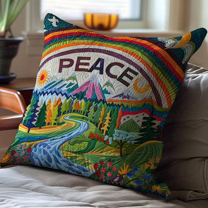 Hippie Peace WJ2410033CL Quilt Pillow Case