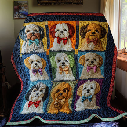 Shih Tzu Patchwork WX2111045CL Quilt