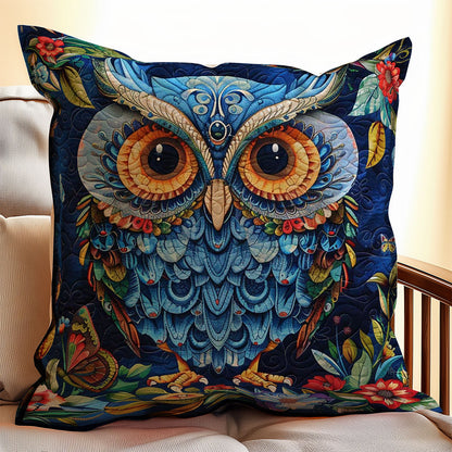 Enchanting Owl WJ1309038CL Quilt Pillow Case