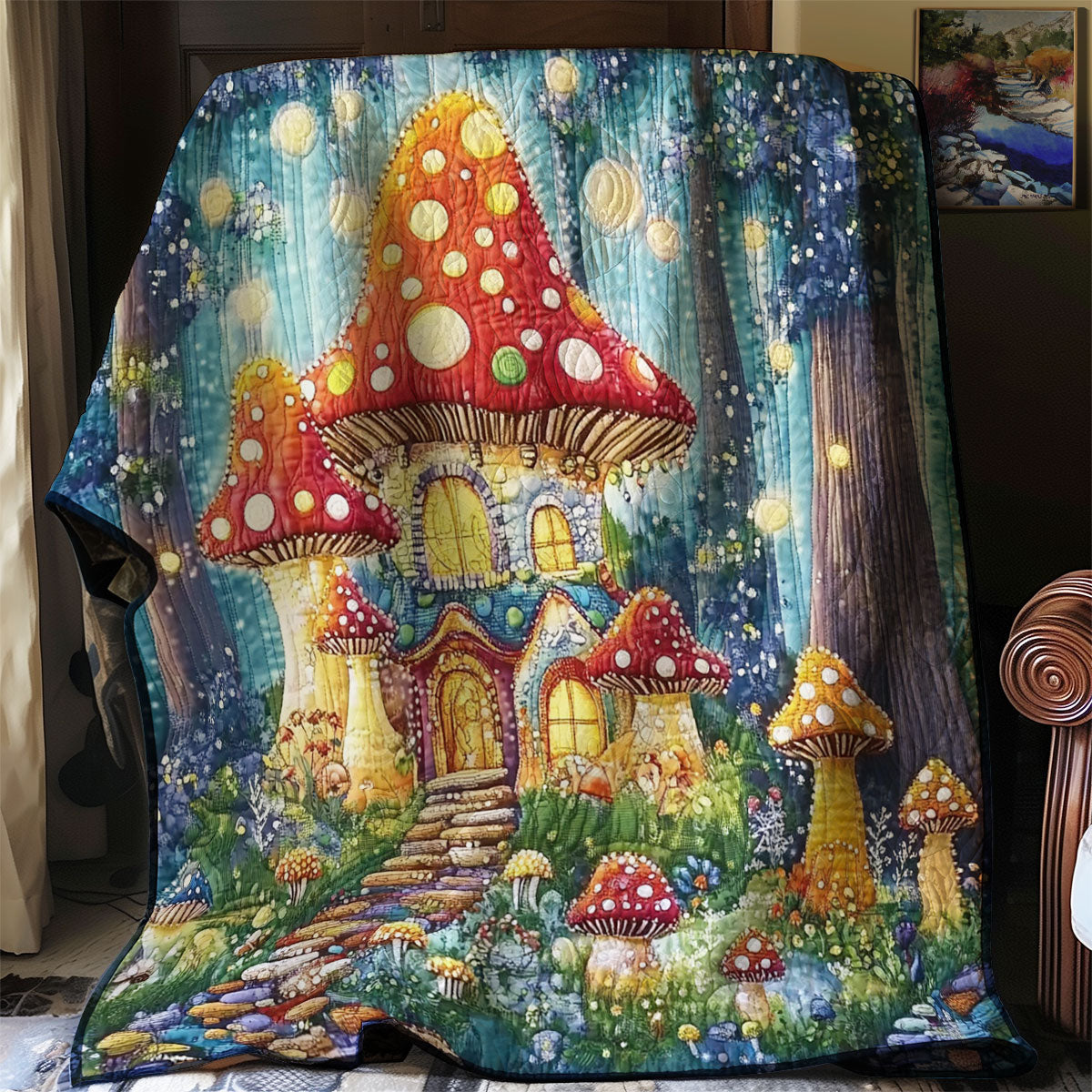 Mushroom Manor WJ0201015CL Quilt