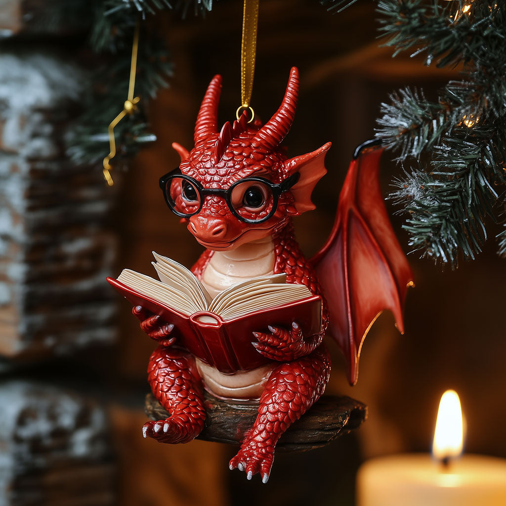 Reading Dragon LT2010014CL Christmas Ornament