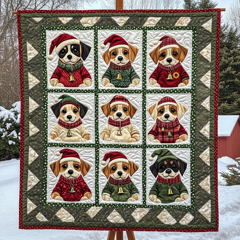 Beagles And Ugly Sweaters WG3009004CL Quilt