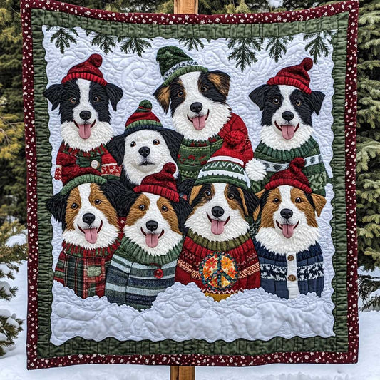 Border Collie Christmas Closet WP0810005CL Quilt