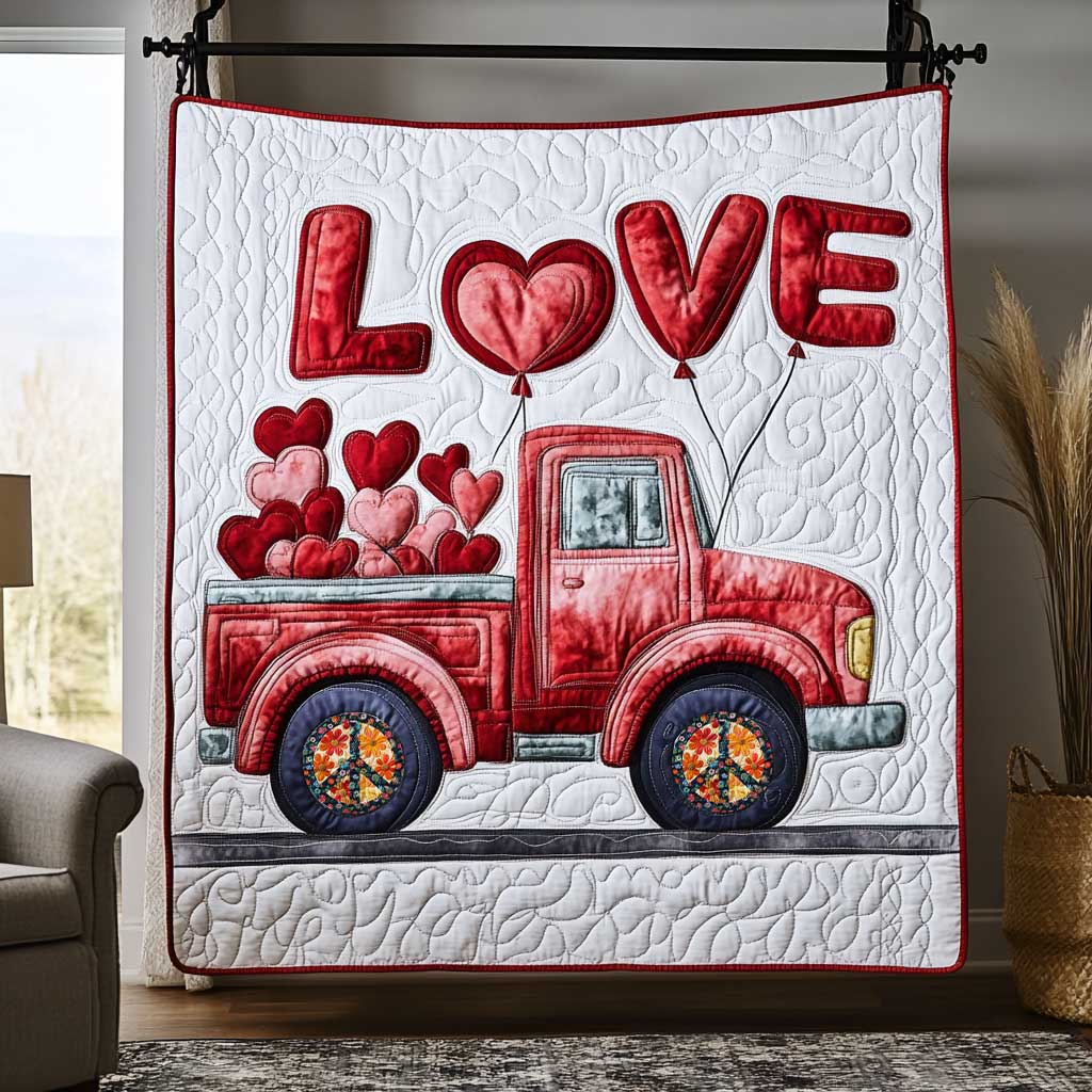 Love Vintage Truck WP1812022CL Quilt