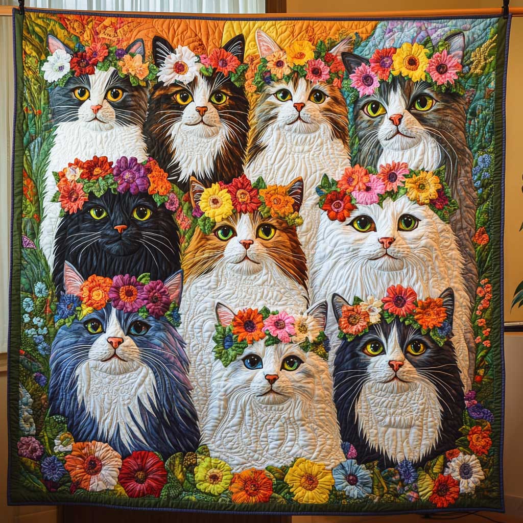 Flower Maine Coon WP1809031CL Quilt