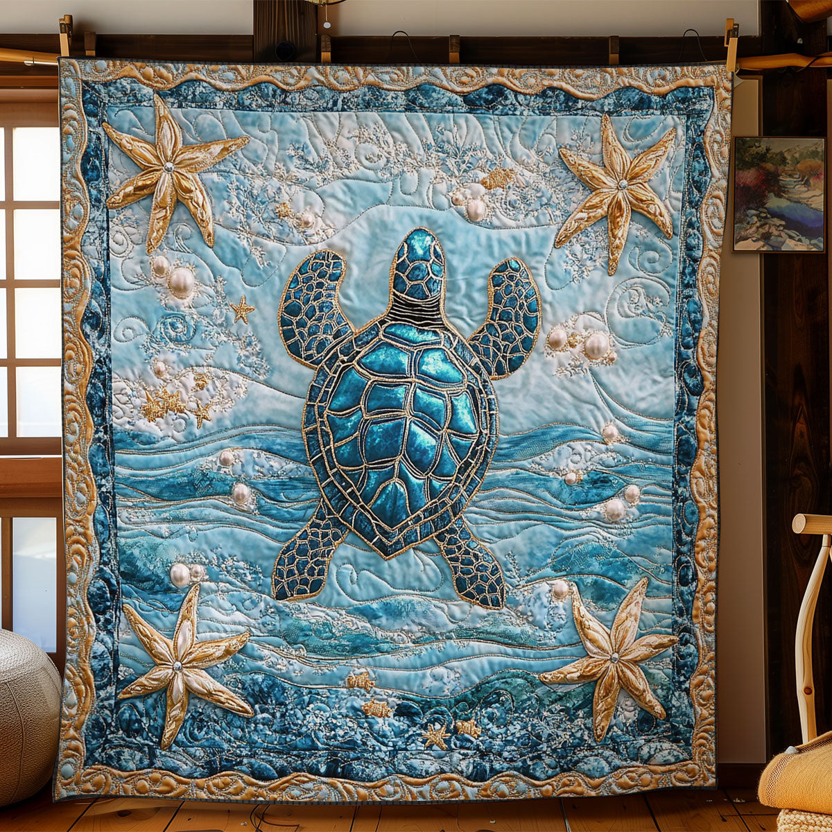 Glorious Turtle WY2702082CL Quilt