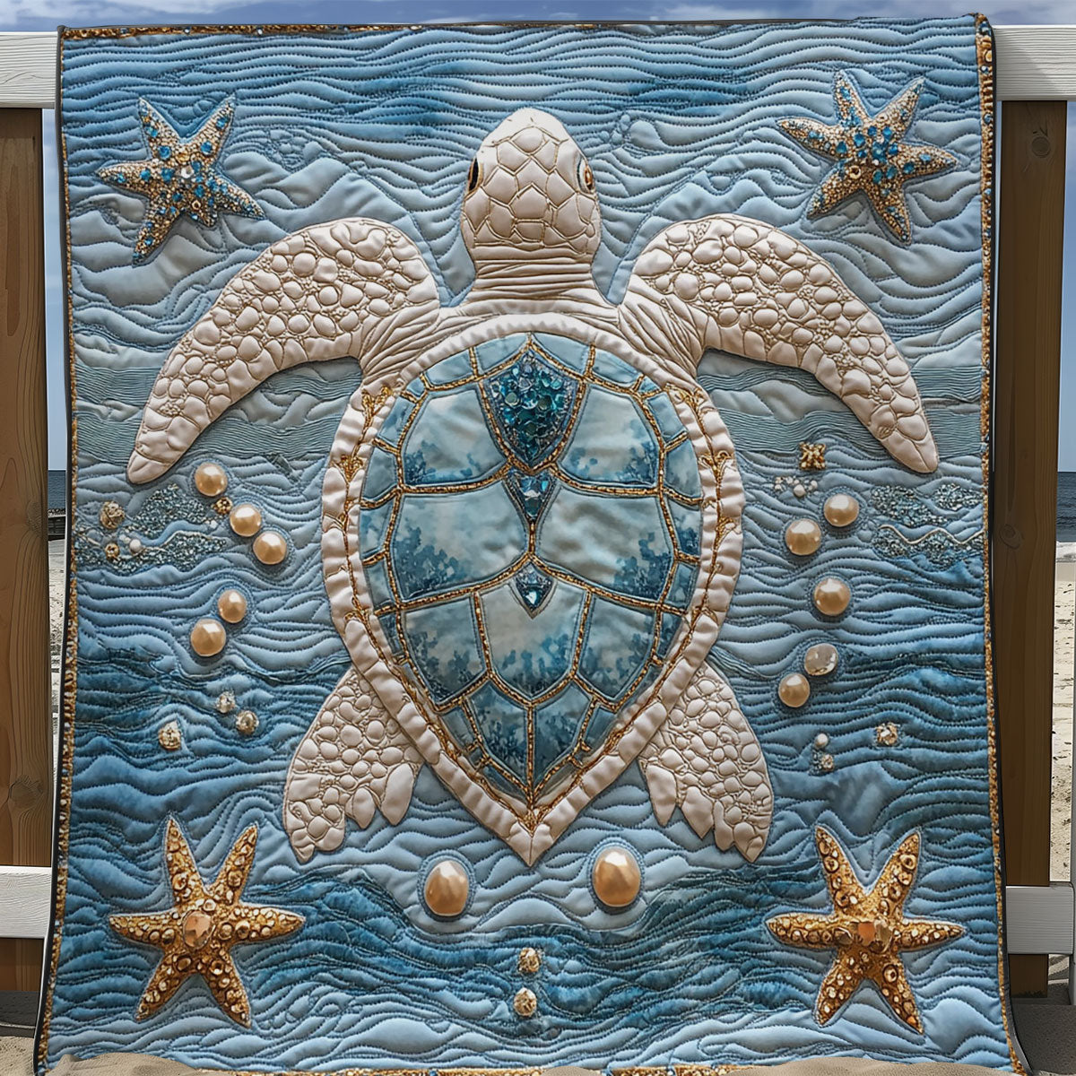 Pearl Turtle WY2702105CL Quilt