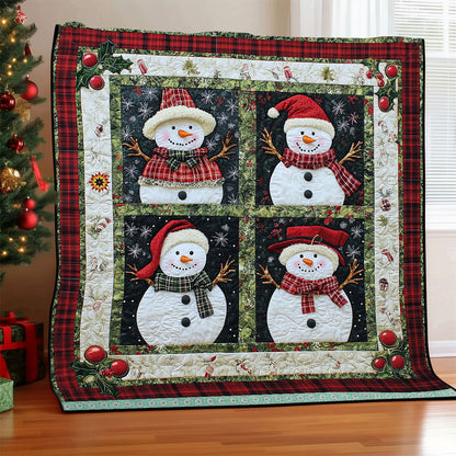 Christmas Snowman WJ0712010CL Quilt