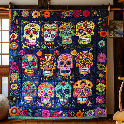 Sugar Skulls WJ1109023CL Quilt