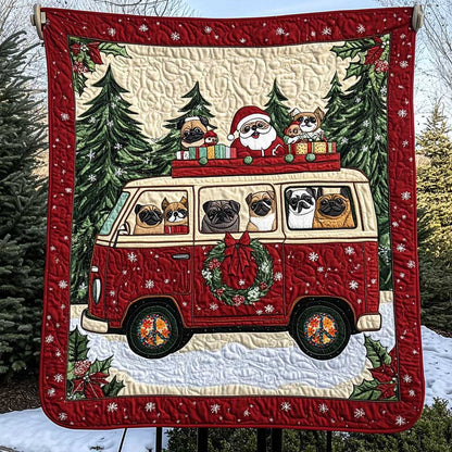 Pug Gift Adventure WN0110019CL Quilt