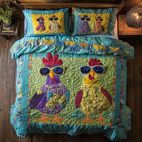 Playful Chicken WX0401073CL Duvet Cover Set