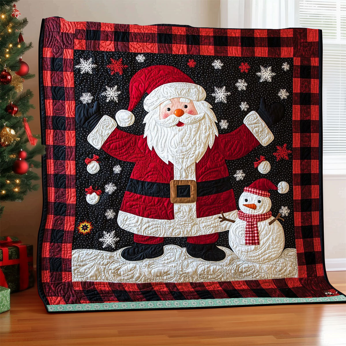 Christmas Snowman WJ1712005CL Quilt