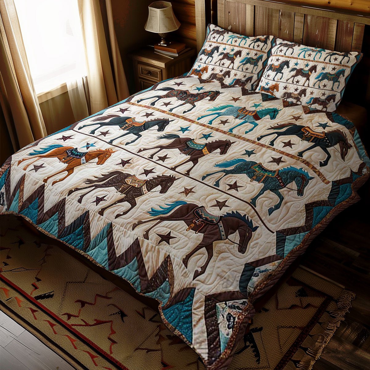 Native American Horse WJ1909029CL Duvet Cover Set