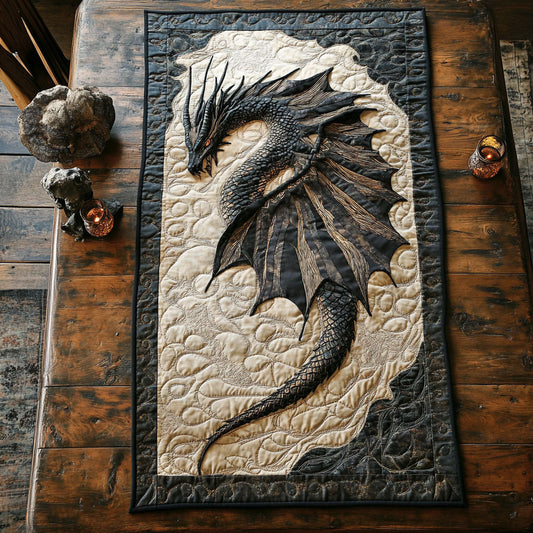 Black Dragon CP2904031CL Quilted Table Runner