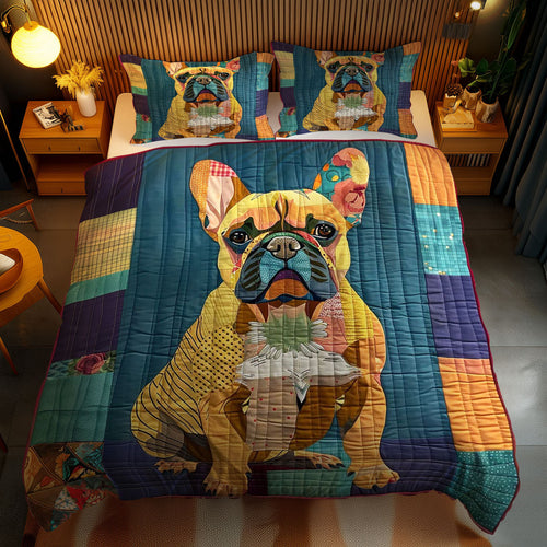 Lively French Bulldog WN1510043CL Duvet Cover Set