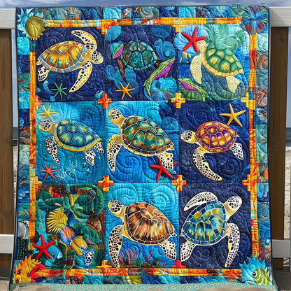 Puzzle Bright Turtle WP0409036CL Quilt