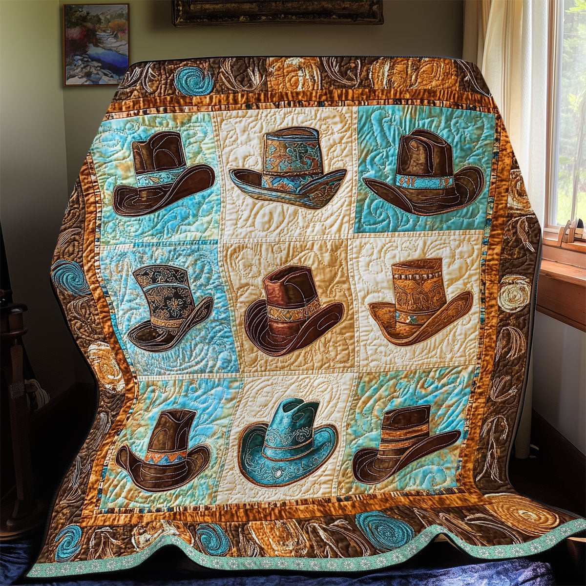 Cowboy Patchwork WX2512010CL Quilt