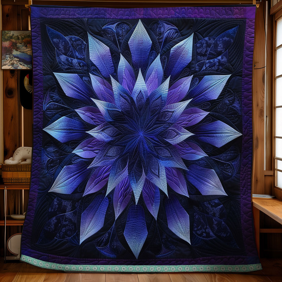 Mystic Blue Blossom WN1309001CL Quilt