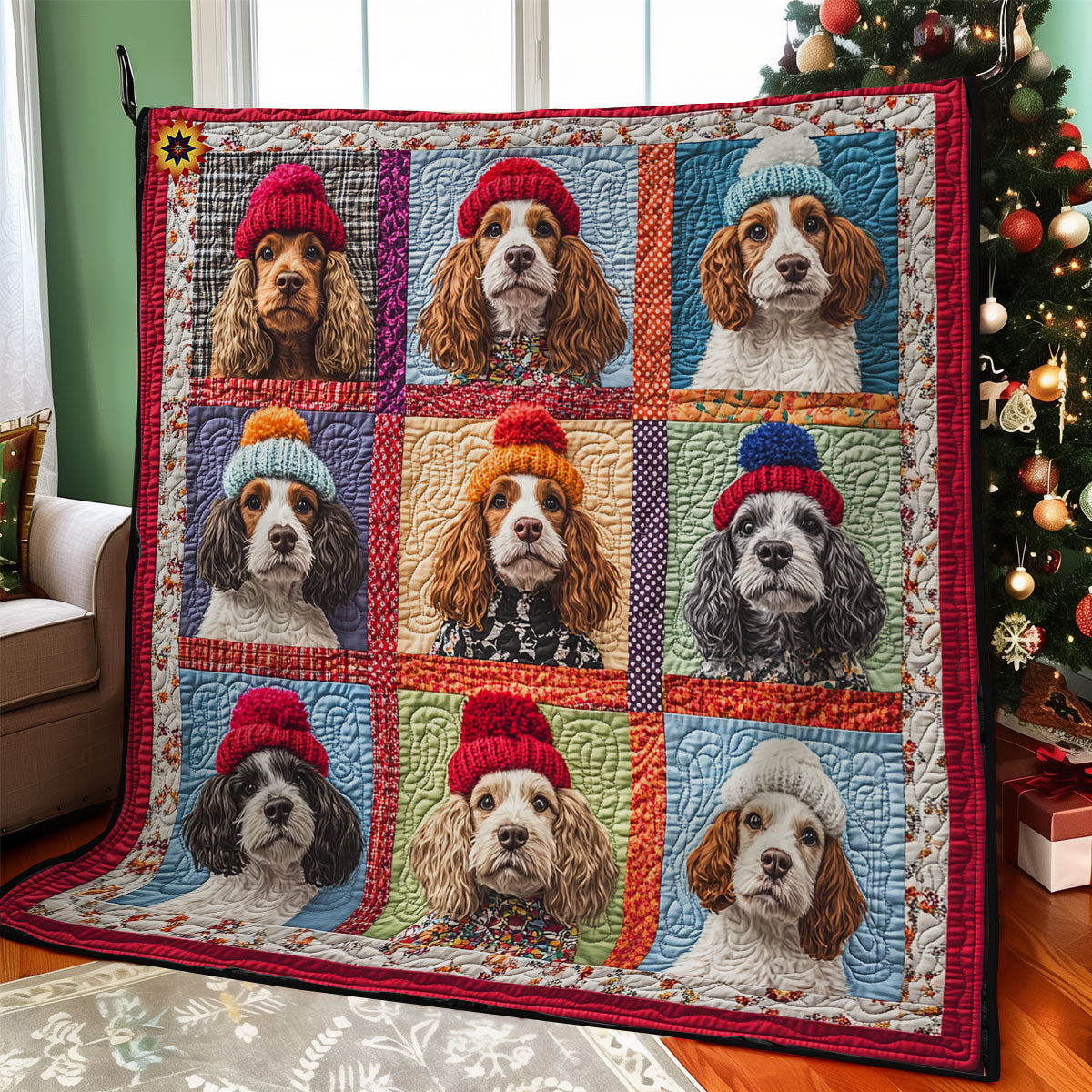 Cocker Spaniel WY2111014CL Quilt
