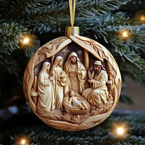 Christian Faith Star WN1610017CL Christmas Ornament