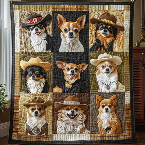 Chihuahua Cowboy Hat WP1009015CL Quilt